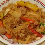 ガーリック・ジョーズ - ジャンバラヤを混ぜていただく