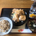 三浦家 - ニンニク唐マヨ定食（1,150円）