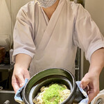 もと井 - 鮎の炊き込みご飯