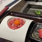 焼肉名匠 山牛 - 山形牛ユッケ