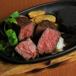 Assortment of two types of Japanese black beef