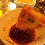 焼肉 韓亭 - 超ピリ辛のタレをつけると最高に旨い！＼(◎o◎)／！