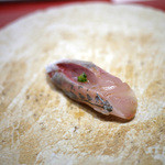 鮨　銀座　鰤門 - 鯵～☆