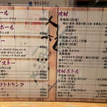 居酒屋 雑魚や - メニュー