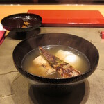 照寿司 - 松茸の土鍋むし、クエ入り