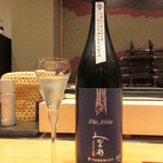 照寿司 - 二杯目の日本酒は、みむろ杉