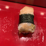 寿司栄 - 白貝。アラカルトで￥400ついてた。これもかなり美味しい