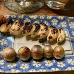 味よし 焼鳥 - にんにく、銀杏