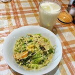 Ajian Kicchin Karau Ma - 9種類の野菜サラダ　胡麻と茄子をすりおろしたドレッシングが美味