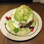 Yellowtail Cafe - 抹茶のティラミスパンケーキ
