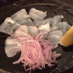 ワインバー 英蔵 - 料理写真:鮮魚のカルパッチョ（アラ）￥1,200