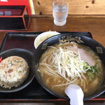 ラーメンショップ 吾妻屋 - 味噌ラーメンセット