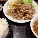 中国料理 宏苑 - 豚バラ生姜焼定食　850円