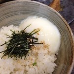 天雷軒 - 201207　雑炊用温玉ご飯 200円