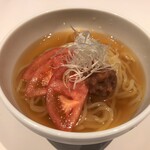 Oomigyuu Hitosuji Nouka Resutoran Daikichi - 梅冷麺でさっぱりと