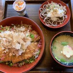 花月楼 - 醤油カツ丼セット