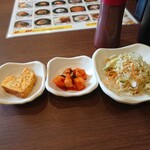 韓国料理 カンナム 江南 - ケランマリ・カクテキ・サラダ 202010