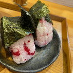琉球そばカフェ ちゅらる - ローゼルおにぎり1個　150円×2
