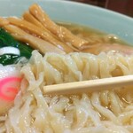 麺屋 双喜 - 前回命名しました「多加水平打ち手揉み中太やや不揃いピロテュル麺」です。