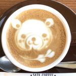 好文cafe - ☆カフェラテ￥500＋税…クマさんのラテアート♪