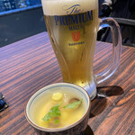 Shungyo Shunsai Sakura - 突出し＆生ビール