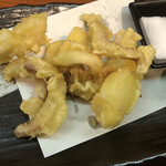 中川 - 後作りのゲソの天ぷら。