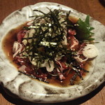 炭火串焼もん - 熊本馬刺しユッケ（非定番メニュー：当日のオススメ一品）