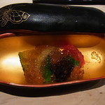 くろぎ - 冷し鉢（夏野菜・蛸の鯛出汁ジュレ）（'12/7）