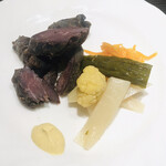 フランス地方料理レストラン MOMOKA - イノシシのコンフィスモーク