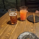 海鮮 イタリアンバル ルチアーノ - ジンジャーはいぶぉーるとカシスグレープ