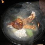 鮨 福原 - 今年の初物・松茸＆鱧の吸い物