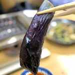 スタミナ苑 - お通し 茄子の煮物 リフト