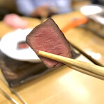 スタミナ苑 - ハツのタタキ　リフト