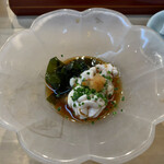 寿司 髙はし - 白子ぽん酢　妻ちゃんの好物でよく譲りますが、今日だけは無理。タレまで飲める逸品。