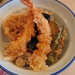 さん天 - 海老天丼￥450