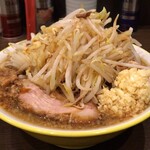 ラーメンイエロー - 【再訪】ラーメン並(アブラ少な目,ニンニクマシ,カラメ)