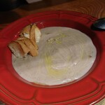 立飲・ビストロシン サンテ - しいたけポタージュ