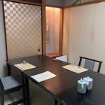 日本橋 伊勢重 - 案内された個室(まさかのあの奥がトイレ)