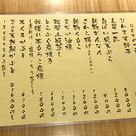 ひさご寿し - メニュー