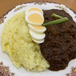 かれーの店 ポカラ - チキンカレー + ゆで玉子