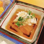 惣菜 松本 - 柿と長芋のねり胡麻和え