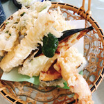 そば処 濱勢 - 天ざるの天ぷら