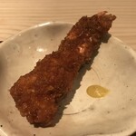 御料理 無窮 - おかず　海老フライ