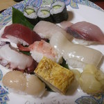 Sushi kappo shiyokutsuu - 握りずし　840円