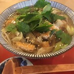 さか本 そば店 - みつばあんかけ蕎麦