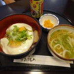 かおりひめ - 焼豚玉子飯とミニうどん