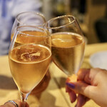 波へい - ロゼスパークリングで乾杯♪