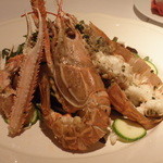 トラットリア スペランツァ エッセ - スカンピと自家製ハムの前菜