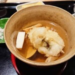 にい留 - 名残の宮城県の松茸と鱧の天ぷら