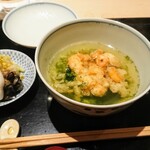 にい留 - 天茶、香の物